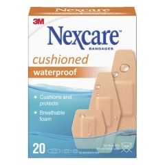 Nexcare Cushioned Waterproof Assorted Strips 20