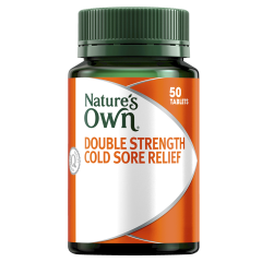 Nature's Own Double Strength Cold Sore Relief 50 Tablets