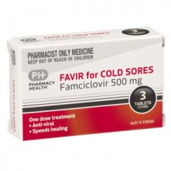 Pharmacy Health Favir For Cold Sores 3 Tablets