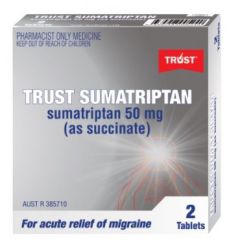 Trust Sumariptan 50 mg (As Succinate) 2 Tablets