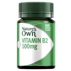 Nature’s Own Vitamin B2 100mg 100 Tablets