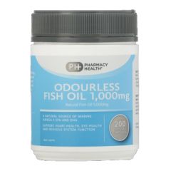 Pharmacy Health Odourless Fish Oil 1000 mg 200 Capsules