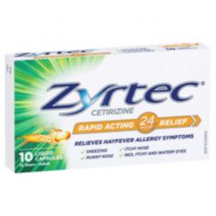 Zyrtec Kids Allergy & Hayfever Relief Antihistamine Grape Liquid 2 X 120 ml