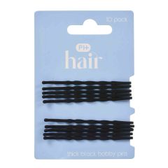 PH BOBBY PINS THICK BLACK 10PK