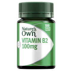 Nature’s Own Vitamin B2 100mg 100 Tablets