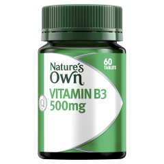 Nature’s Own Vitamin B3 500mg 60 Tablets