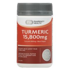 Pharmacy Health Turmeric 15800 mg 120 Tablets