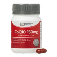 Pharmacy Health Coq10 150 mg60 Capsules