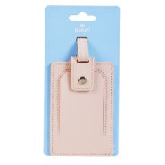 Pharmacy Health Luggage Tag Pink 1 Each