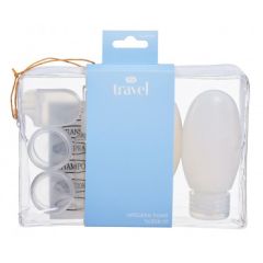 Pharmacy Health Refillable Travel Bottle Kit 6 Piece