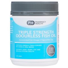 Pharmacy Health Triple Strength Odourless Triple Strength 150 Capsules