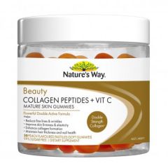 Nature's Way Beauty Collagen Peptides + Vit C Mature Skin Gummies 50 Pastilles