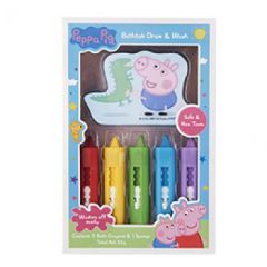 Peppa Pig Bathtub Draw & Wash 6 Piece Set