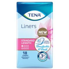 Tena Liners Standard Length 18 Pack