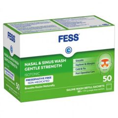 Fess Nasal & Sinus Wash Kit Gentle Strength 50 Sachets