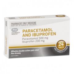 Pharmacy Health Paracetamol 500 mg & Ibuprofen 200 mg 24 Tablets