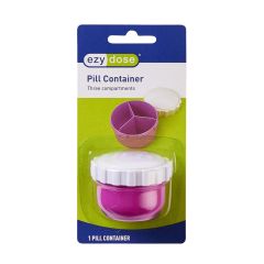 Ezy D 67690 Travel Vial 3 Point Pill Box