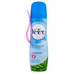 Veet Spray On Hair Removal Cream For Sensitive Skin 150g