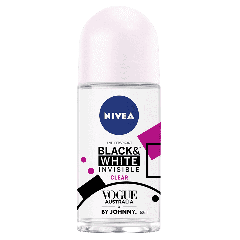 Nivea Deodorant Clear Invisible Black & White Roll-on 50ml