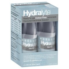 Hydralyte 4x250ml Lemonade Flavour