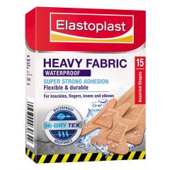 Elastoplast Heavy Fabric Waterproof Assorted Shapes 15 Pack
