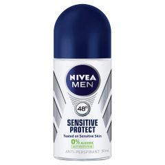 Nivea Men Antiperspirant Roll-On Deodorant Sensitive Protect 50mL