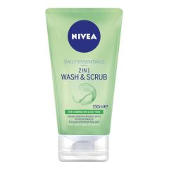 Nivea Daily Essentials 2 In 1 Wash & Scrub 150mL