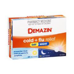 Demazin Pe Multi-Action Cold& Flu Day & Night Relief 48 Tablets