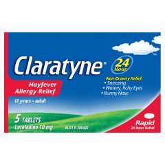 Claratyne Hayfever Allergy Relief Antihistamine Tablets 5 Pack