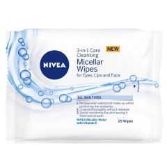 Nivea Micellair Biodegradable Facial Cleansing Wipes 25 Wipes