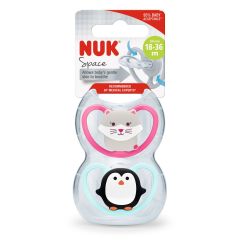 Nuk Space Soother 18-36M 2Pk