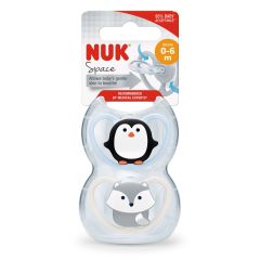 Nuk Space Soother 0-6M 2Pk