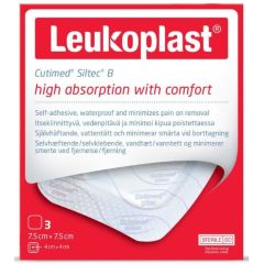 Leukoplast Cutimed Siltec B7.5 cm X 7.5 cm 3 Pack