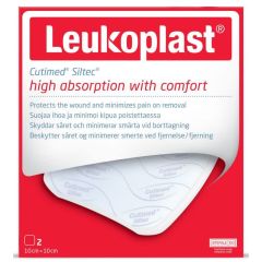 Leukoplast Cutimed Siltec B10 cm X 10 cm 2 Pack