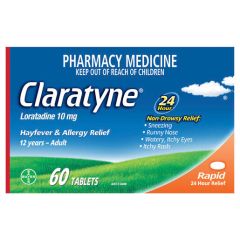 Claratyne Allergy & Hayfeverrelief Antihistamine Tablets 60 Pack