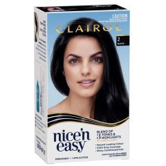 Clairol Nice 'N Easy 2 Blackpermanent Hair Colour 1 Pack