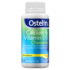 Ostelin Vitamin D & Calcium 60 Chewable Tablets