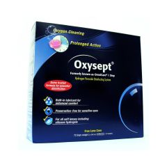 Oxysept Hydrogen Peroxide Disinfecting System 240Ml + Lens Case 72 Tablets