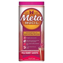 Metamucil Daily Fibre Supplement Wild Berry Smooth 72 Doses 425g