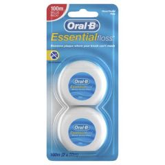 Oral-B Essential Floss Dental Floss 50M 2 Pack