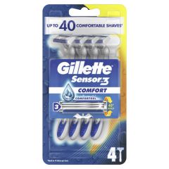 Gillette Sensor 3 Comfort 4Disposable Razors