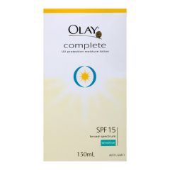 Olay Complete Uv Protect Moisturiser Lotion Sensitive Skin SPF15 150mL