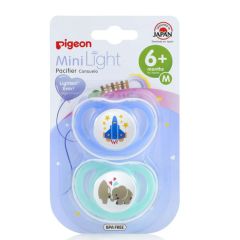 Pigeon Mini Light Soother Twin Pk Med