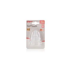 Pigeon Softouch 3 Nipple Blister M 2Pk