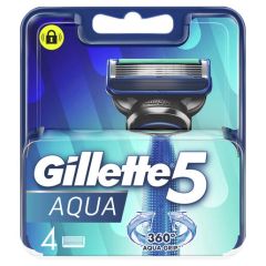 Gillette Aqua Razor Blade Cartridge Refills 4 Pack