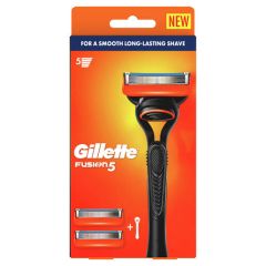 Gillette Fusion5 Razor Handle + 2 Cartridges 1 Pack