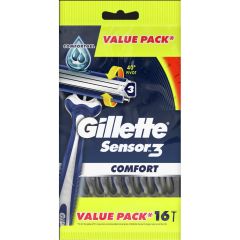 Gillette Sensor 3 16Pk Disposable Razors