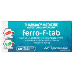 Ferro-F-Tab 310Mg 60 Film Coated Tablets
