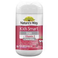 Nature's Way Kids Smart Iron + Vitamin C Chewable 50's