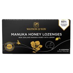 Watson & Son 400+ Manuka Honey & Lemon 8 Lozenges